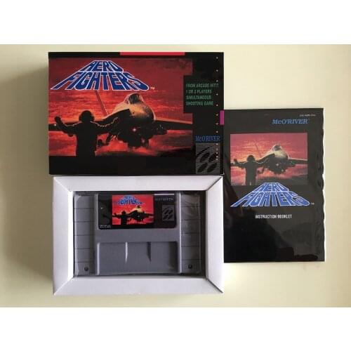 16Bit Games ** Aero Fighters ( USA Version!! Box+Manual+Cartridge!! )