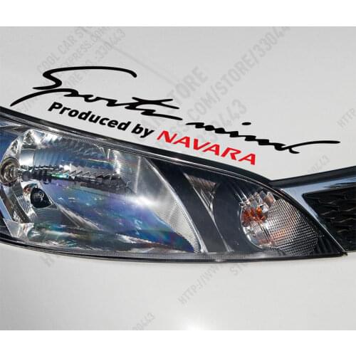 2 Pieces Customization Sports mind Car Covers Car Stickers Decal Car-Styling For nissan navara d40 car accessories