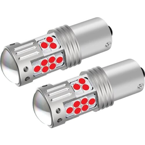 2Pcs New 1156 BA15S 7506 P21W Super Bright LED Car Brake Bulbs Turn Signals Auto Backup Reverse Lamp DRL Lights Red White Yellow