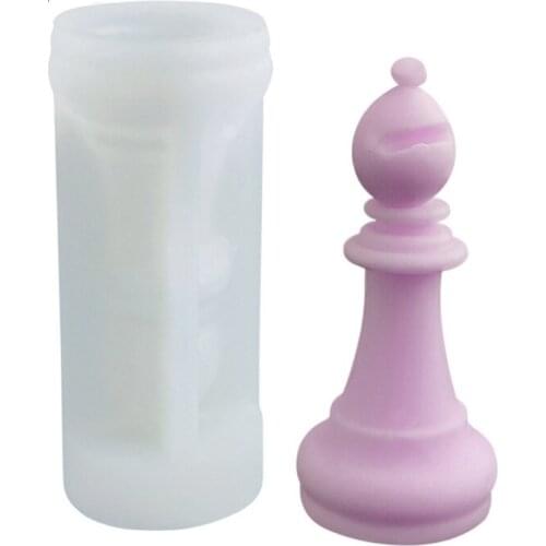 A0NF 3D International Chess Candle Epoxy Resin Mold Aromatherapy Plaster Silicone Mould DIY Crafts Ornaments Casting Tools