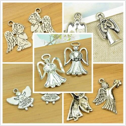 Angle/god/goodness shape alloy DIY Christmas/reliogn charm pendant jewelr accessories finding antique silver necklace chain hot
