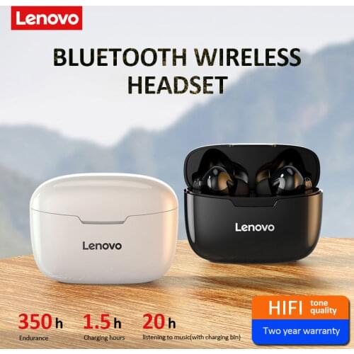 Original Lenovo XT90 Wireless Earphone Bluetooth 5.0 Sports Headphone Touch Button IPX5 Waterproof Earplugs with 300mAh Charging
