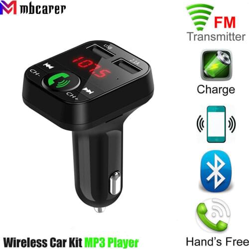 Car Handsfree Wireless Bluetooth Kit FM Transmitter LCD MP3 Player USB Charger Modulator Audio Frequency Radio Car Accessories