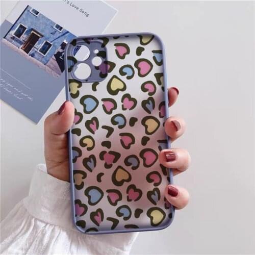 Leopard Print Phone Case For iPhone 12 11 X XR XS Max Soft Back Cover Shockproof Fashion Cover For iPhone 12 pro max 6S 8 7 Plus
