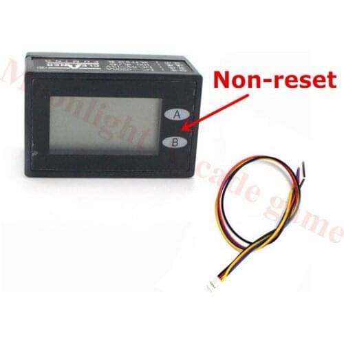 5Pcs Non-resettable electronic coin counter 8 digit LCD digital display auto memory coin counter coin sorter for arcade machine