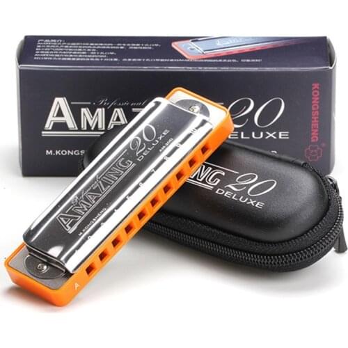 10 Hole Blues Harmonica Mouth Ogan Instrumento Musical armonica Blues Diatonica Armonica Woodwind Instruments Mondharmonica
