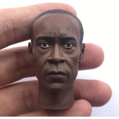 Don Chandler Head Sculpt 1/6 Scale Gears of War Black Man Head Carving for 12inch Tbleague M36B Body model