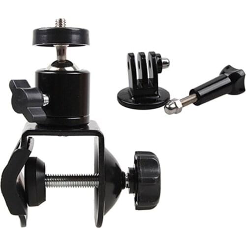 C Type Tripod Heads 360 Degree Rotating Mini Ball Head Clamp Portable Clip For Dji for Yi For Gopro hero8/7/6/5/4