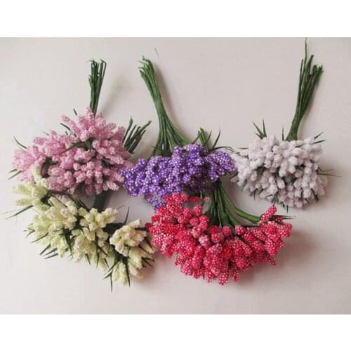 Artificial flowers head Starry foam particle simulation small bouquet diy accessories hand-decorated flower garland 1.1 yuan / b