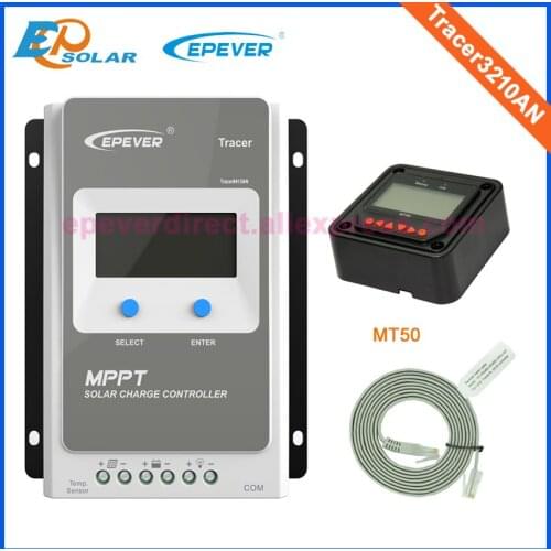 Controller MPPT 30A EPEVER TNT shipping MT50 Meter solar 24V panels system regulator Max 24V 780W Tracer3210AN charging battery