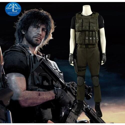 Resident Carlos Oliveira Cosplay Costume Full Suit For Men Adult Halloween Carnival Costume Made