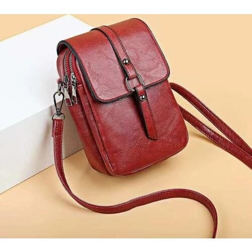 Mini Crossbody Bag Women PU Leather Shoulder Bag Small Messenger Bag Designer Lady Handbag Cellphone Multifunction Purse bolso