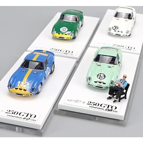 1:64 Scale Resin Car Model 250GTO Limited Racing Car Sent Enzo Doll Decoration Collection Scene Layout Model