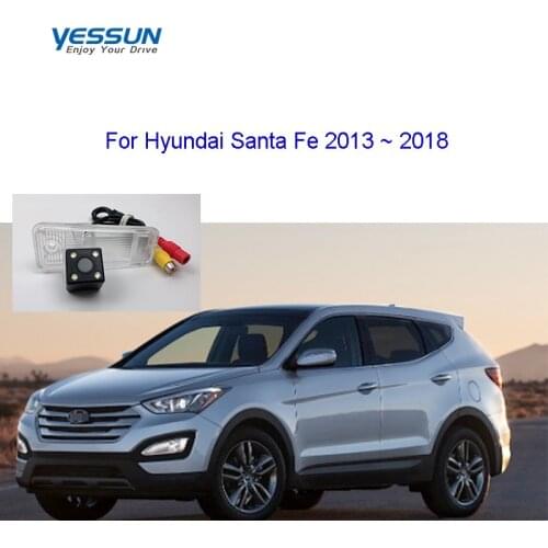 Yessun License Plate Rear View Camera For Hyundai Santa Fe 2013 2014 2015 2016 2017 2018 Night Vision 170 Degree HD camera