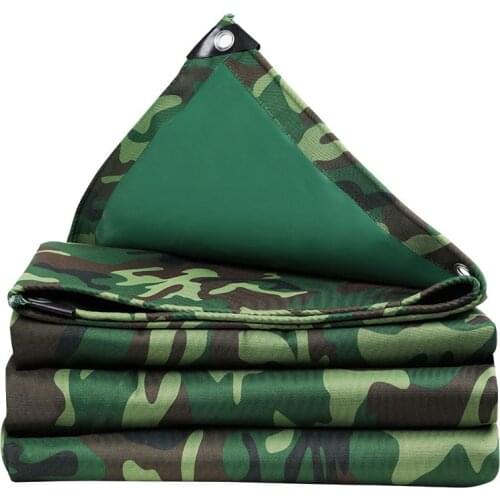 Thick Camouflage Oxford Cloth Waterproof Sunscreen Dustproof and Rainproof Cloth Outdoor Cold Wind and Warm Tarpaulin