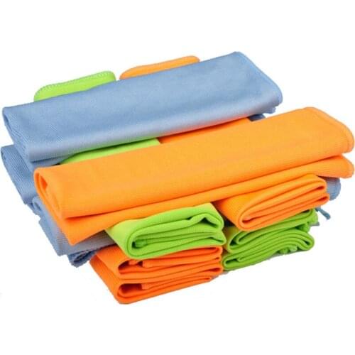 Superfine fiber cleaning towel absorbable glass kitchen cleaning cloth wipe table window car dish towel cloth multi color