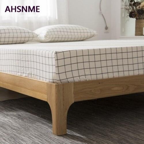 AHSNME 100% Cotton sheets Super Soft parure de lit Cool Summer Simple Black and White Plaid Super Fitted Sheet 90-180x200cm