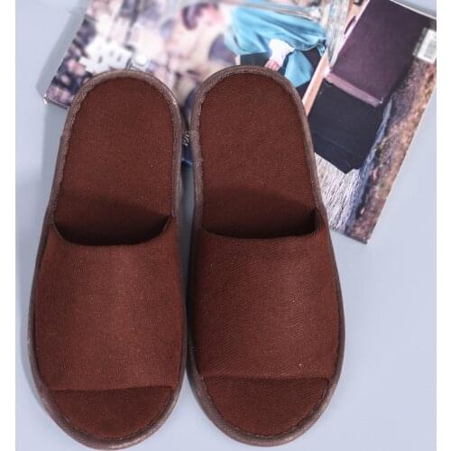 Dropshipping New Simple Slippers Men Women Hotel Travel Spa Portable Folding House Disposable Home Guest Indoor Slippers