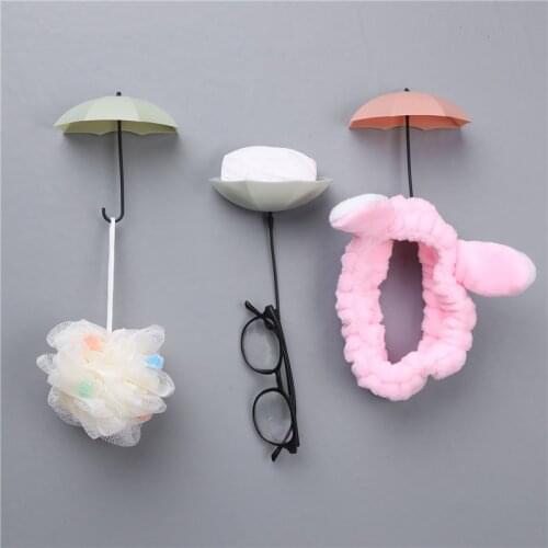 Factory Direct Creative Cute Wall Hook Bathroom Viscose Towel Storage Rack Rain Umbrella Hook Storage