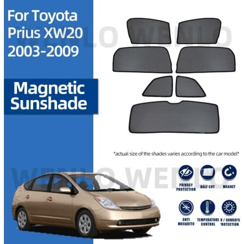 For Toyota Prius -2009 Car Rear Side Window Mesh Sun Visor Shade Cover Shield UV Protector Black Sunshade Curtain