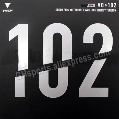 VICTAS VO 102 Table Tennis Rubber (Short Pips-out with Germany Tension Sponge) Original VICTAS V0 102 Ping Pong Sponge