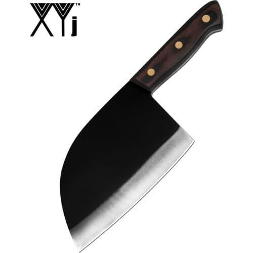 XYj Butcher Knife 7-Inch Kitchen Knife, Multi-Function Ergonomic Handle, High-Carbon High-Quality Multi-Function Kitchen Knife