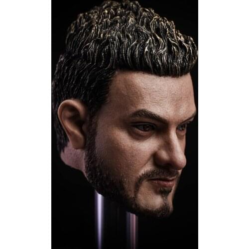 1/6 Scale Male Head Sciplt Aamir Khan Head Carved Indian Movie Emperor Superstar Figure Model fit 12"Action Figure