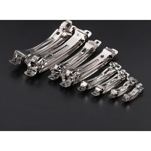 10 Pcs French Hairpin Spring Hairpin Automatic Clip Blank Width Setting Rhodium Bowhairpinsup Plies Jewelry Making Singlecard