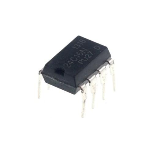 10PCS/lot AT24C16 DIP 24C16 DIP8 AT24C16-PU27 DIP-8 original IC