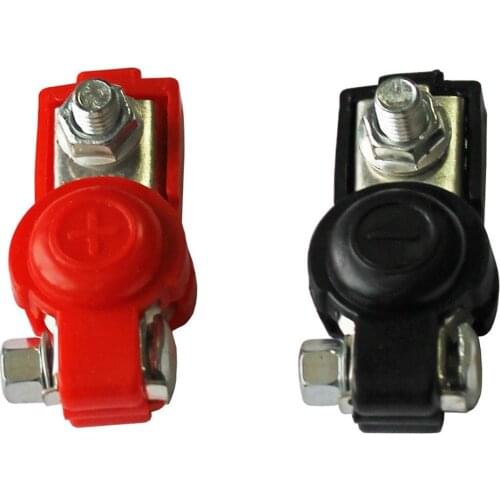 2Pcs battery quick-release clamps 6-12V pole terminals car battery terminals black and red color connector