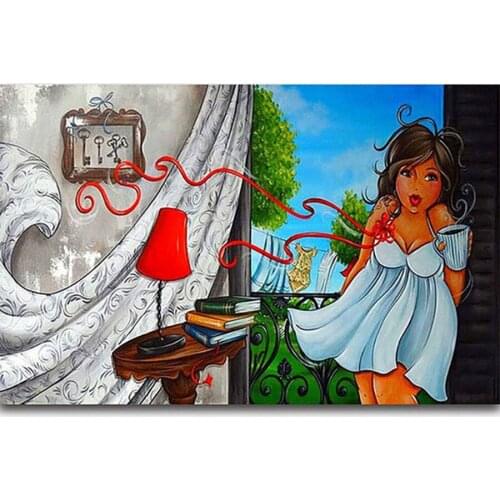 5D Diy Diamond Painting Cross Stitch Diamond Embroidery Cross Stitch Big Woman Home Mosaic Decorative Painting