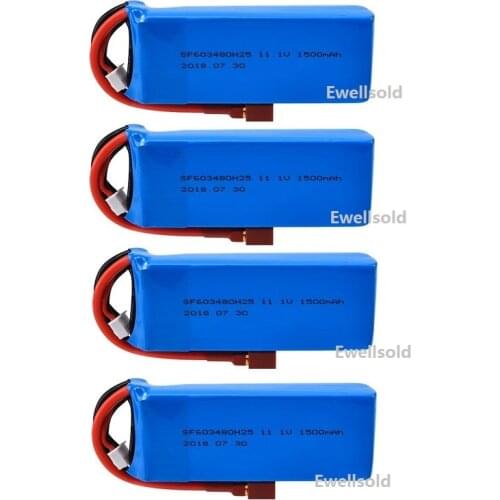 11.1V 1500mAh LiPo Battery 11.1v Rechargeable Lipo Battery For WLtoys V950 RC Helicopter Parts RC toys Cars Airplanes boats