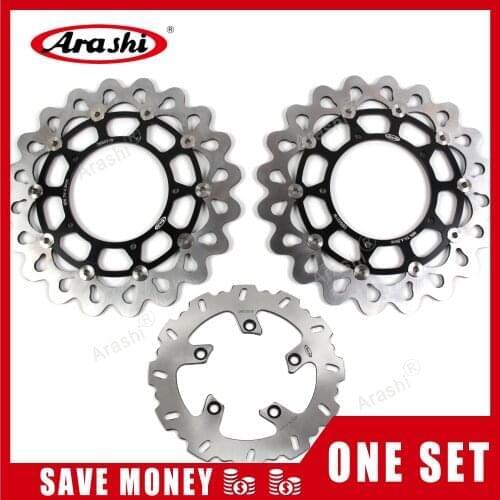 Arashi 1 Set For YAMAHA YZF R1 1000 2004 2005 2006 CNC Front Rear Brake Disc Rotors FZ1 1000 2006-2014
