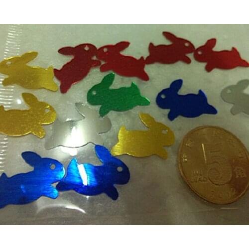 About 2400Pcs Mix Color Rabbit Loose Sequins Beautiful Crafts For Sewing Paillette Webbing Diy Accessory Kids DIY