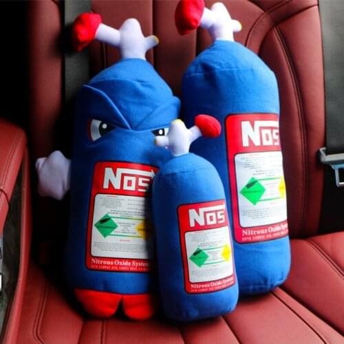 Car Neck Pillow, Lumbar Cushion Headrest Nitrogen Bottle Design Plush Headrest Pain Relief Support Cushion Travel