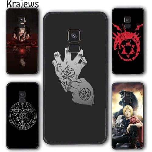 Krajews Anime Fullmetal alchemist Coque Phone Case Cover For Samsung Galaxy S5 S6 S7 edge S8 S9 S10 E lite S20 plus ultra Note
