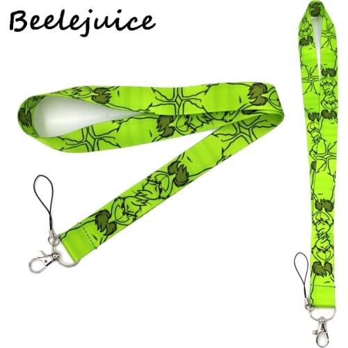 Dr seuss Christmas Cats Green Neck Strap Lanyards ID badge card holder keychain Mobile Phone Strap Gift Ribbon webbing necklace