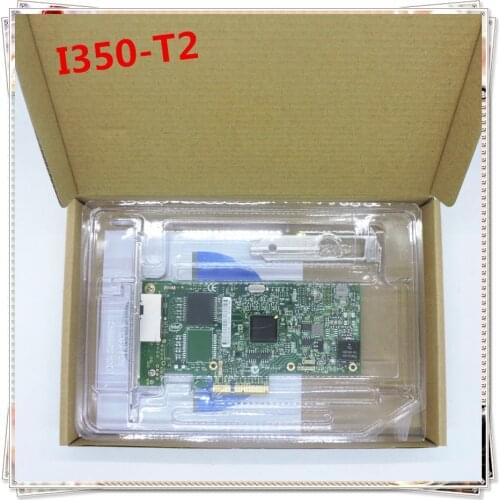 I350-T2 PCI-E 4X Server Dual RJ45 Port Gigabit Ethernet LAN For Intel i350AM2 1G Network Card