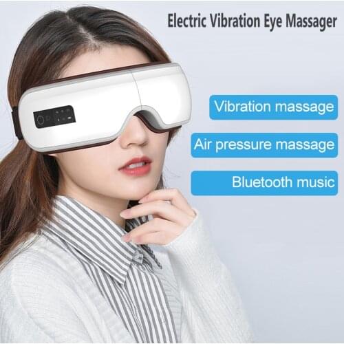 Electric Bluetooth Music Play Eye Massager Eye Care Device Vibration Anti Wrinkles Massage Hot Compress Therapy Glasses