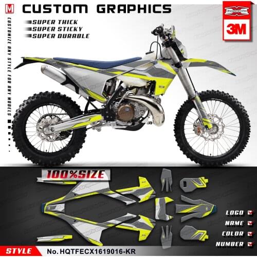 KUNGFU GRAPHICS Enduro Stickers Motocross Decor Adhesives for TE FE TX FX FS TC FC 125 300 350 450 2017 2018 2019