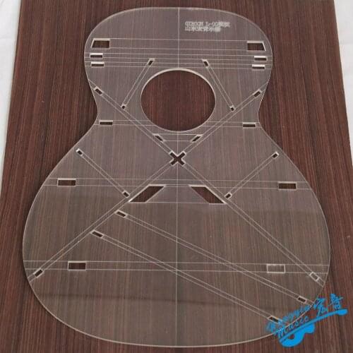 L-00 Guitar Transparent Acrylic Template Guitar Making Molds Appearance Sound Hole Sound Beam Location
