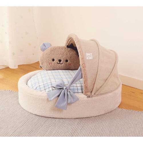 Pet Cradle Dog Bed Four Seasons Panier Chat Tout Doux Removable And Washable Cat Litter Cute INS Small Dog Pet Supplies