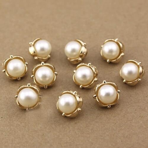 Wholesale price Top grade small metal pearl button shirt cardigan decoration buttons 11.5mm, 20pcs per lot