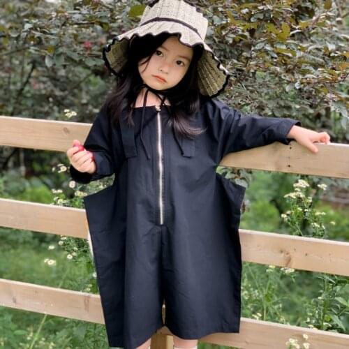 Mihkalev Fashion 2021 Spring Autumn Kids Pants For Girl Overalls Baby Girl Zipper Jumpsuits Children `Casual Trousers