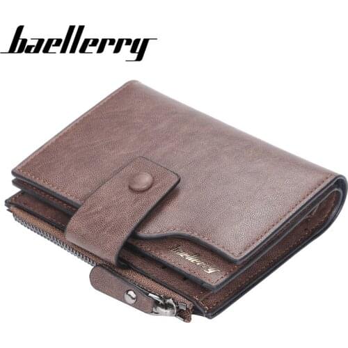 Fashion PU Leather Hasp Zipper Men Wallet Change Purse Driving Licence Bank Credit ID Card Holders Coin Pocket Photo Case Bag