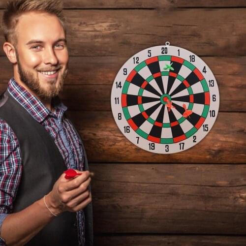 29.5CM Dart Board Game Set Household Wall Hanging Dual Sides Available Thickened Indoor Outdoor Throwing Game Wholesale