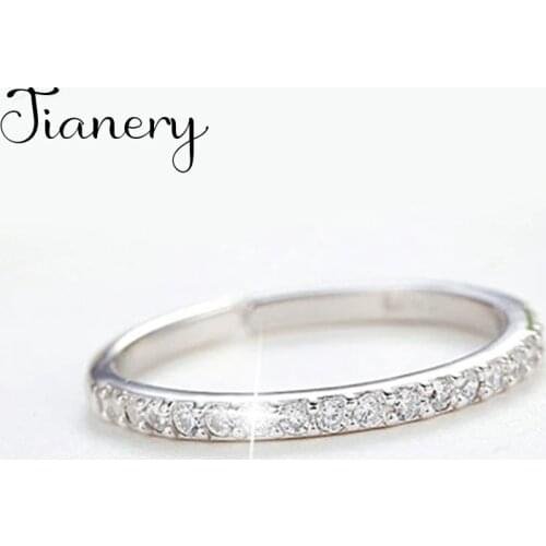 New Gothic Men Crystal Chains Rings For Women Jewelry Birthday Gift Romantic Wedding Engagement Drop Shipping 2021