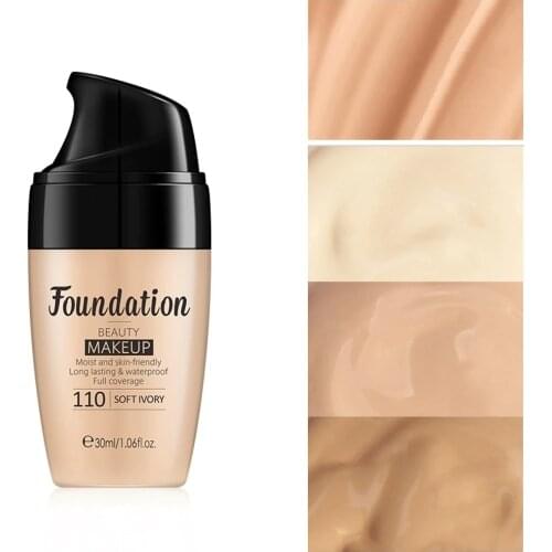 30ml Makeup Base Face Liquid Foundation BB Cream Concealer Waterproof Brightening Paste Make Up Cosmetic