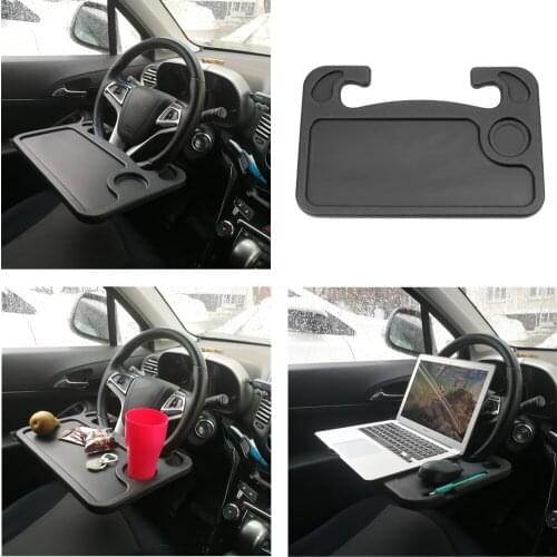 Car Desk Coffee Holder Laptop Computer Table Steering Wheel Universal Portable Dining Eat Work Drink Seat Table Tray Board