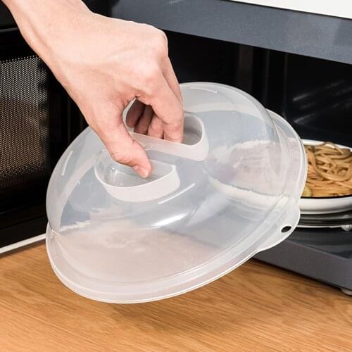 Professional Microwave Food Anti-Sputtering Cover With Handle Heat Resistant Lid For Microwave Food Cover Fresh-keeping Cover